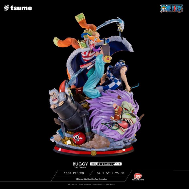 One Piece HQS Dioramax Buggy the Clown 1/4 Scale Limited Edition Statue Gallery Image 3