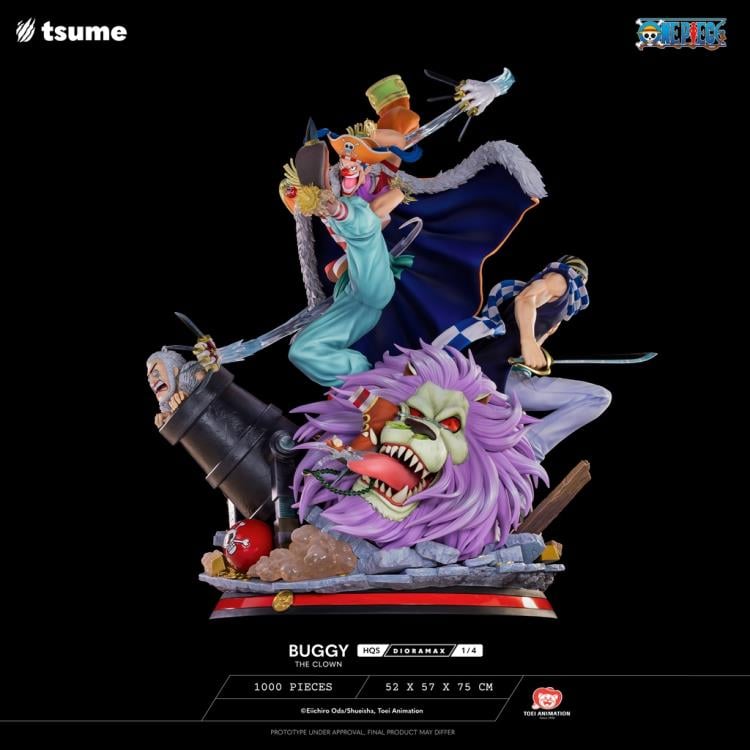 One Piece HQS Dioramax Buggy the Clown 1/4 Scale Limited Edition Statue Gallery Image 33