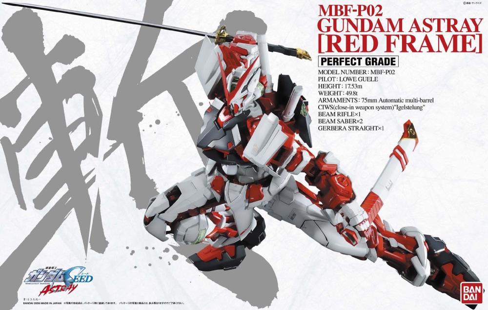 Mobile Suit Gundam SEED Astray PG Gundam Astray Red Frame 1/60 Scale Model Kit (Reissue) Gallery Image 20