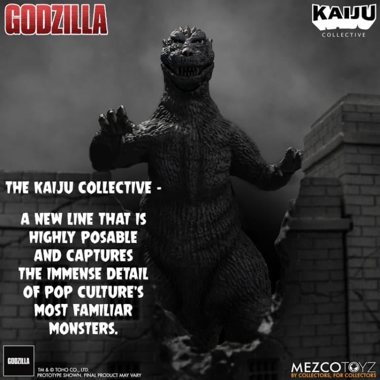 Godzilla (1954) Kaiju Collective Godzilla (Black & White) Gallery Image 4