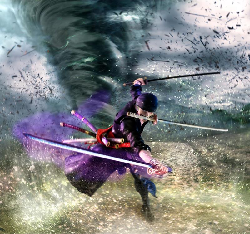 One Piece S.H.Figuarts Roronoa Zoro (The Raid on Onigashima) Action Figure Gallery Image 11