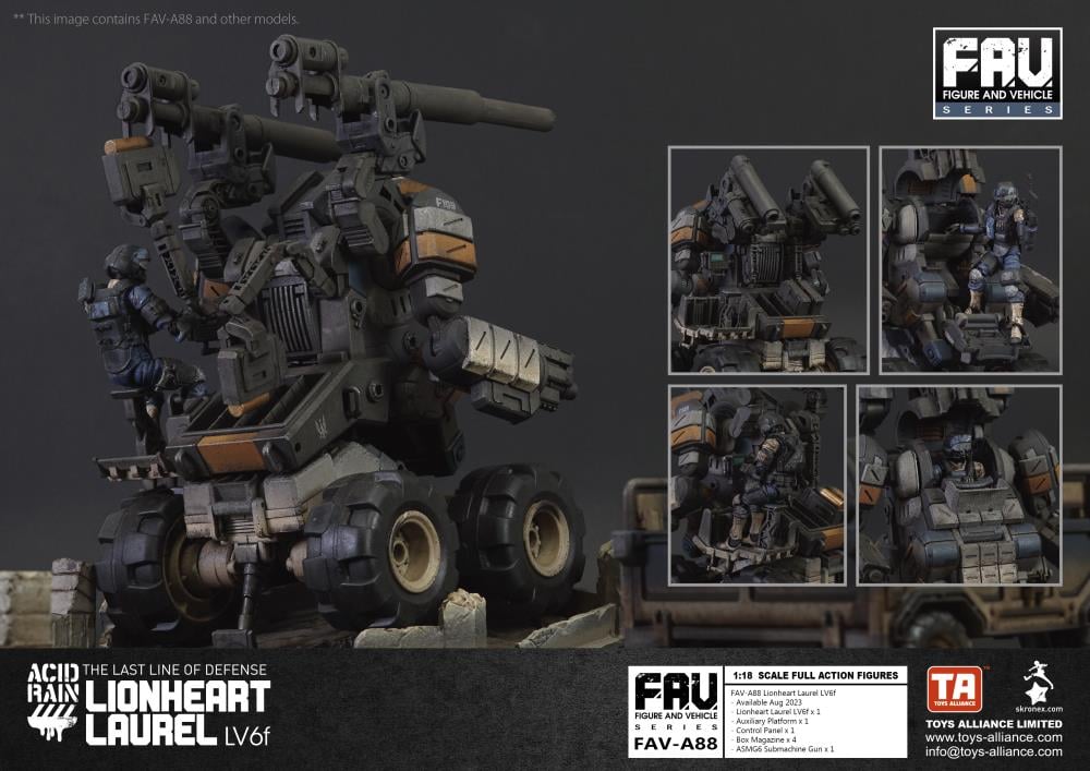 Acid Rain FAV-A88 Lionheart Laurel LV6f Action Figure Gallery Image 5