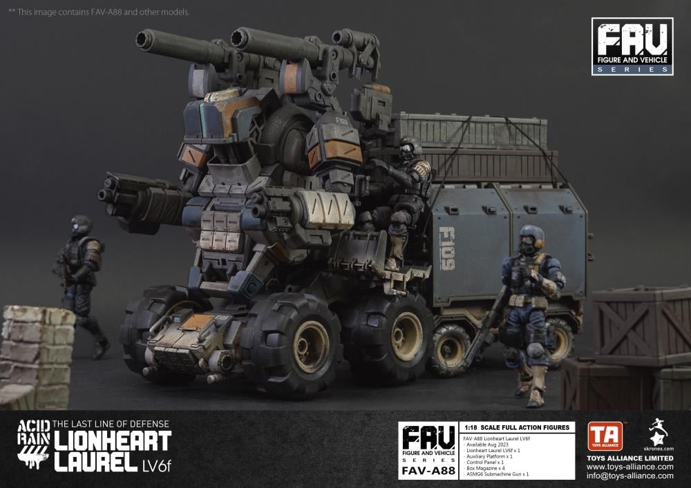Acid Rain FAV-A88 Lionheart Laurel LV6f Action Figure Gallery Image 8