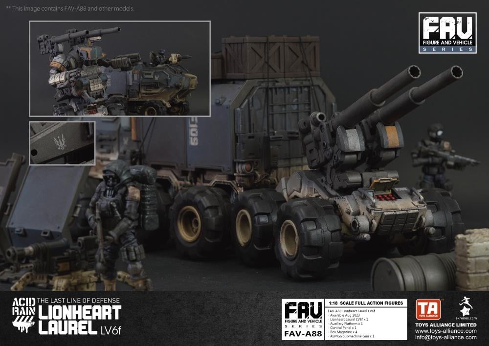 Acid Rain FAV-A88 Lionheart Laurel LV6f Action Figure Gallery Image 6