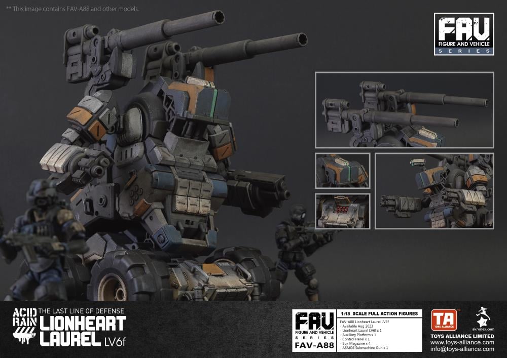 Acid Rain FAV-A88 Lionheart Laurel LV6f Action Figure Gallery Image 4