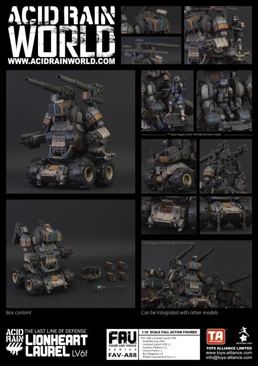 Acid Rain FAV-A88 Lionheart Laurel LV6f Action Figure Gallery Image 3
