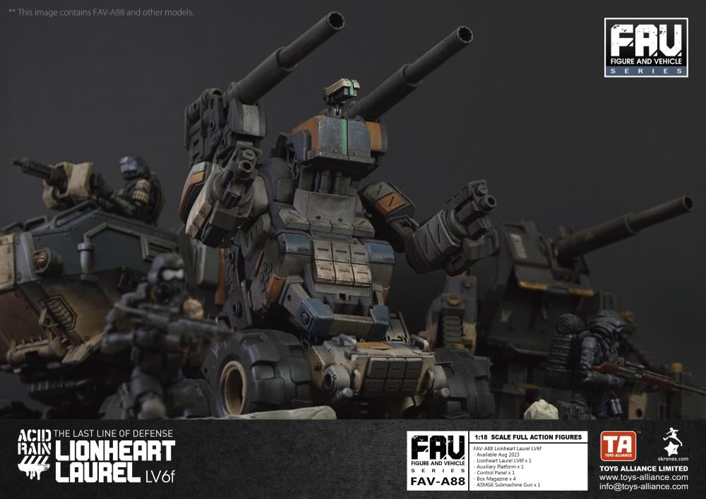Acid Rain FAV-A88 Lionheart Laurel LV6f Action Figure Gallery Image 7