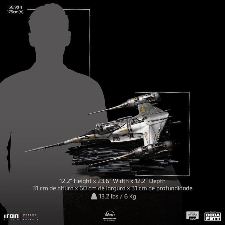 The Book of Boba Fett Mando's N-1 Starfighter 1/20 Demi Art Scale Limited Edition Statue Gallery Image 15