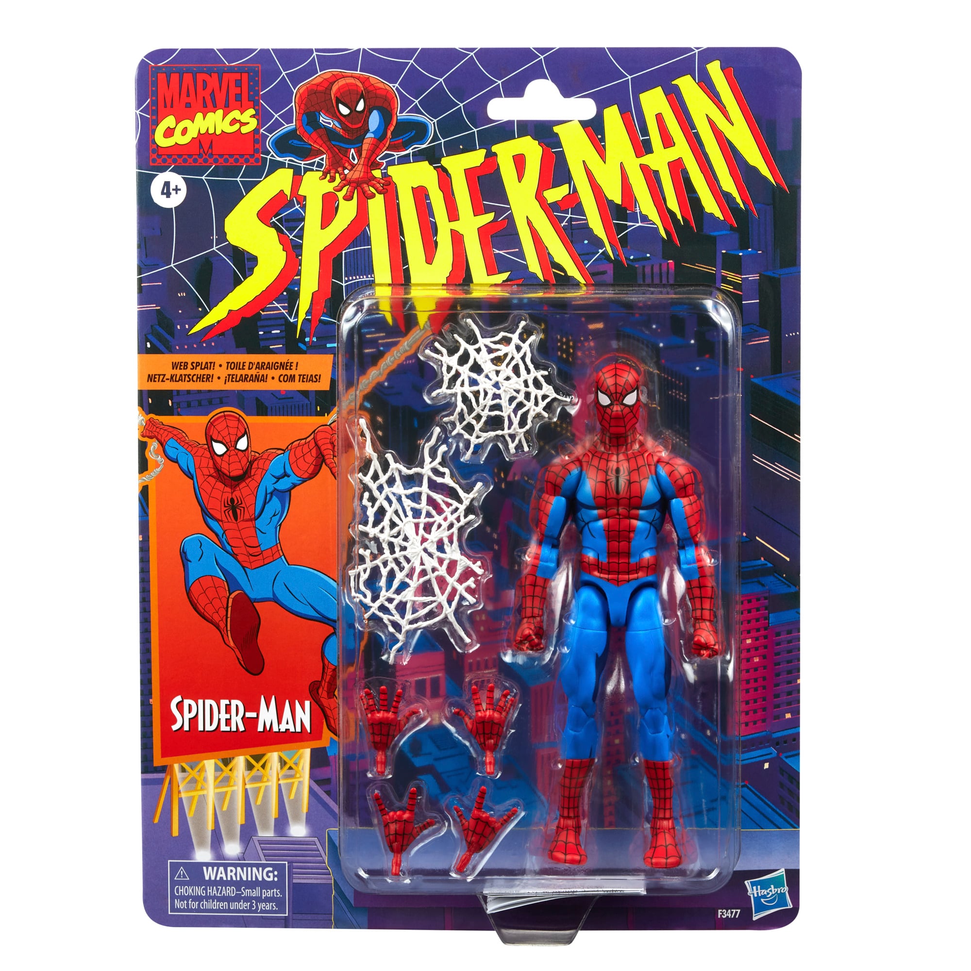 Spider-Man Marvel Legends Retro Collection Spider-Man (Cel Shaded Ver.) Action Figure Gallery Image 8