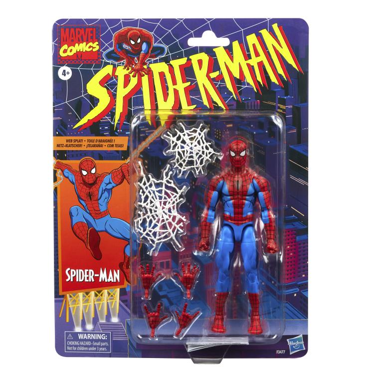 Spider-Man Marvel Legends Retro Collection Spider-Man (Cel Shaded Ver.) Action Figure Gallery Image 8
