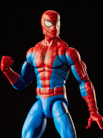 Spider-Man Marvel Legends Retro Collection Spider-Man (Cel Shaded Ver.) Action Figure Gallery Image 2