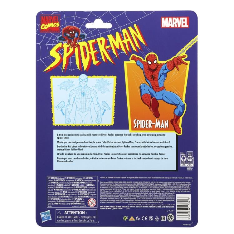 Spider-Man Marvel Legends Retro Collection Spider-Man (Cel Shaded Ver.) Action Figure Gallery Image 9