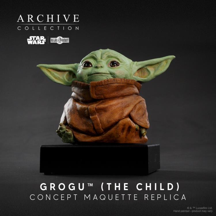The Mandalorian Grogu (The Child) Concept Dual Signature Limited Edition Maquette Gallery Image 4
