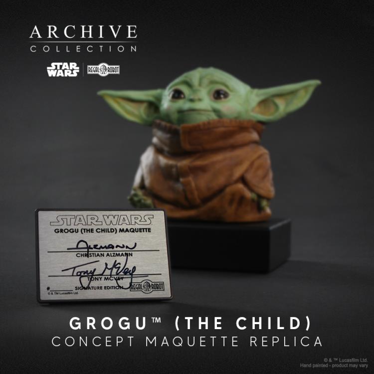 The Mandalorian Grogu (The Child) Concept Dual Signature Limited Edition Maquette Gallery Image 8
