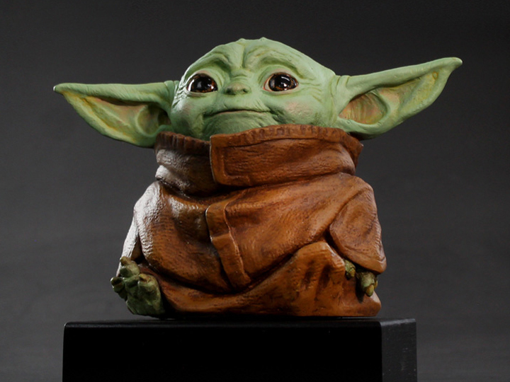 The Mandalorian Grogu (The Child) Concept Dual Signature Limited Edition Maquette Gallery Image 1