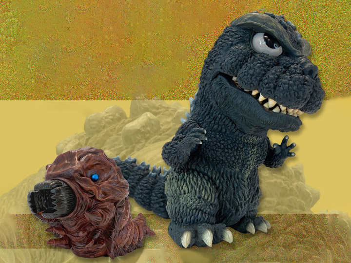 Mothra vs. Godzilla Mega Eggmon Series Godzilla and Mothra Larva Limited Edition Figure Set Gallery Image 1