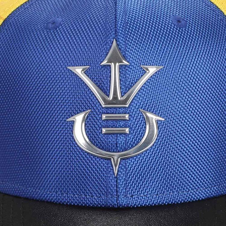 Dragon Ball Z Vegeta Saiyan Metal Icon Pre-Curved Snapback Hat Gallery Image 7