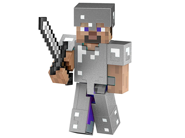Minecraft Diamond Level Steve Figure Gallery Image 1