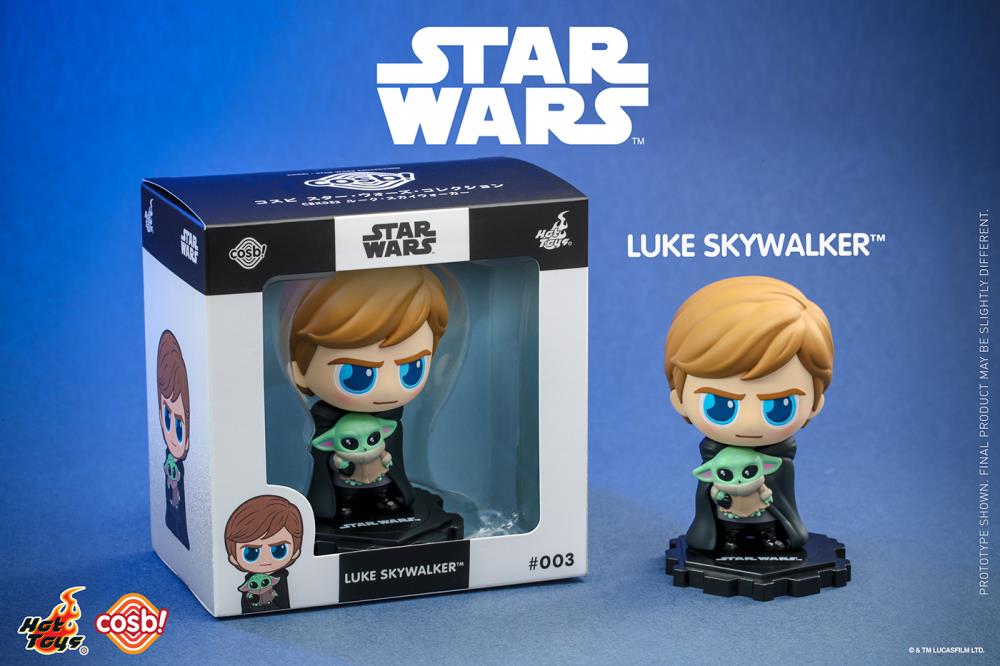 The Mandalorian Cosbi Star Wars Collection #003 Luke Skywalker with Grogu Gallery Image 3
