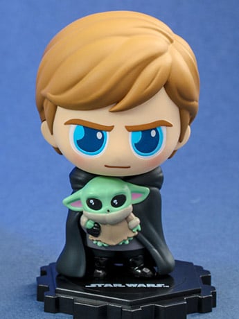 The Mandalorian Cosbi Star Wars Collection #003 Luke Skywalker with Grogu Gallery Image 2
