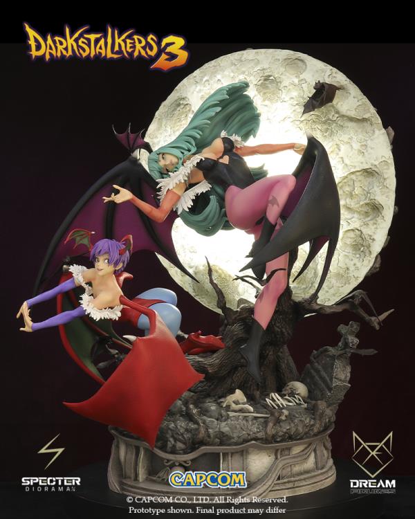 Darkstalkers 3 Specter Diorama Morrigan & Lilith Limited Edition 1/6 Scale Statue Gallery Image 4