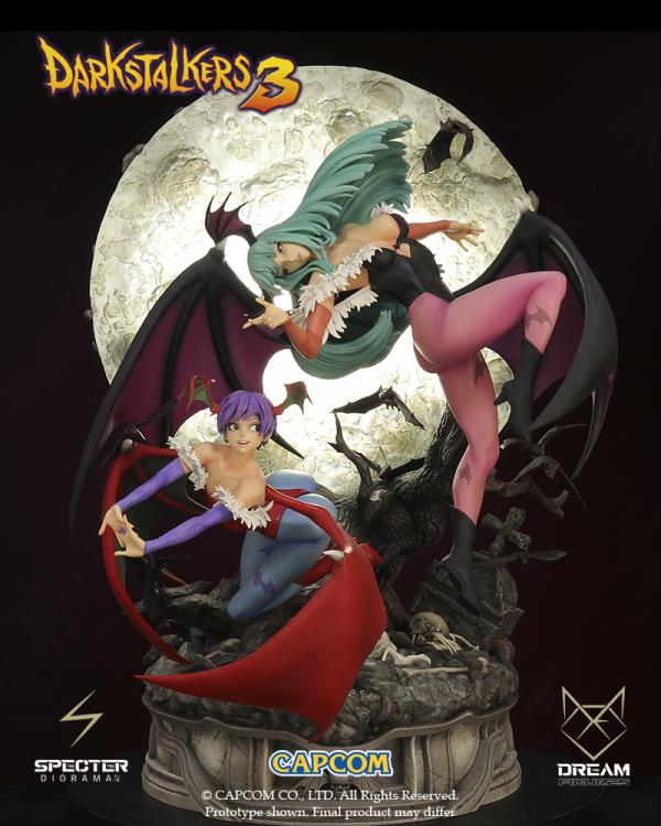 Darkstalkers 3 Specter Diorama Morrigan & Lilith Limited Edition 1/6 Scale Statue Gallery Image 3