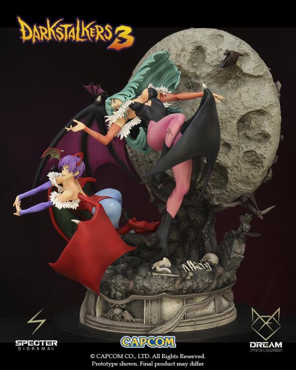 Darkstalkers 3 Specter Diorama Morrigan & Lilith Limited Edition 1/6 Scale Statue Gallery Image 8
