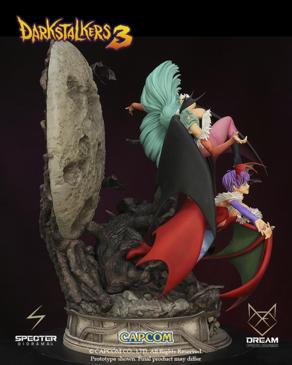 Darkstalkers 3 Specter Diorama Morrigan & Lilith Limited Edition 1/6 Scale Statue Gallery Image 9