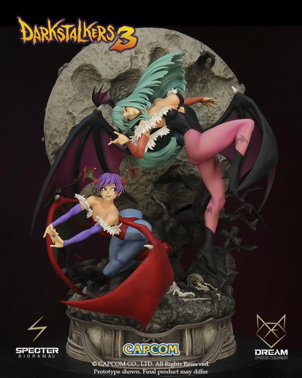 Darkstalkers 3 Specter Diorama Morrigan & Lilith Limited Edition 1/6 Scale Statue Gallery Image 7