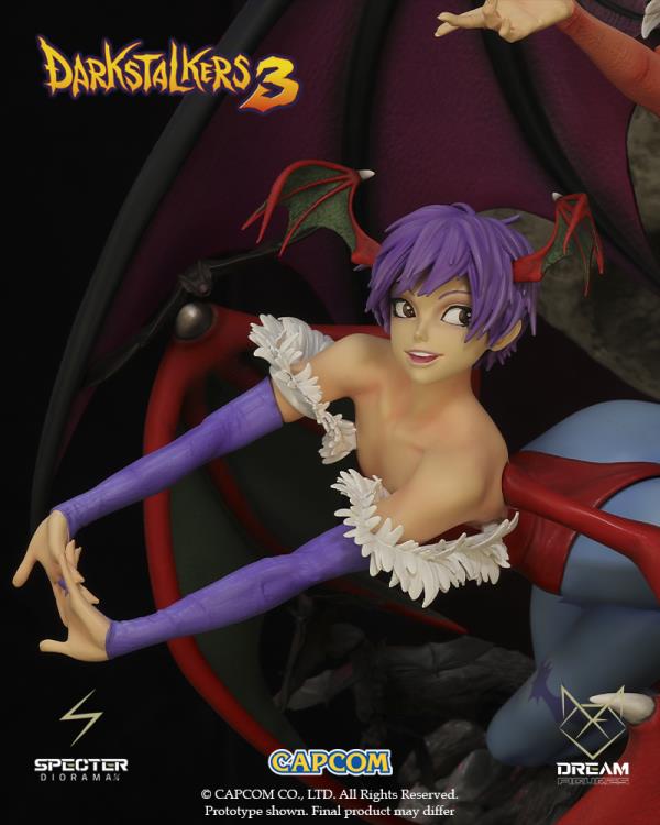 Darkstalkers 3 Specter Diorama Morrigan & Lilith Limited Edition 1/6 Scale Statue Gallery Image 12