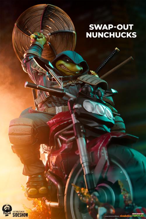 Teenage Mutant Ninja Turtles: The Last Ronin Michelangelo on Bike 1/4 Scale Limited Edition Statue Gallery Image 8