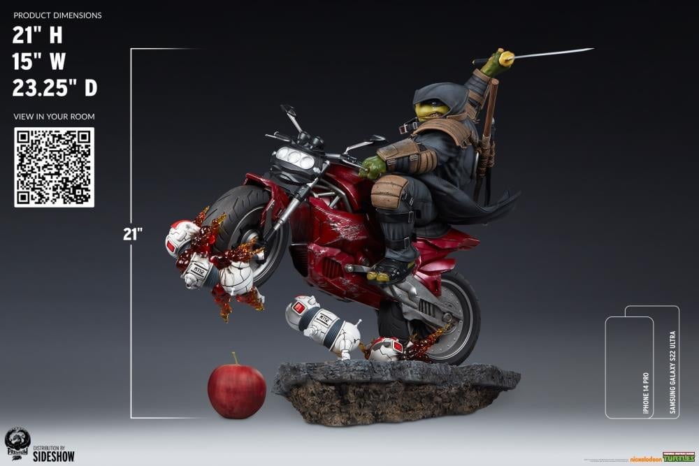 Teenage Mutant Ninja Turtles: The Last Ronin Michelangelo on Bike 1/4 Scale Limited Edition Statue Gallery Image 29