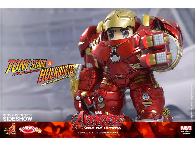 Avengers: Age of Ultron Cosbaby Vinyl Collectible Series 02.5 Hulkbuster & Tony Stark Gallery Image 3