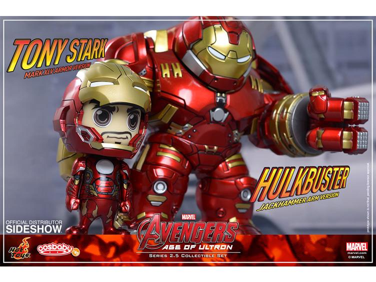 Avengers: Age of Ultron Cosbaby Vinyl Collectible Series 02.5 Hulkbuster & Tony Stark Gallery Image 1