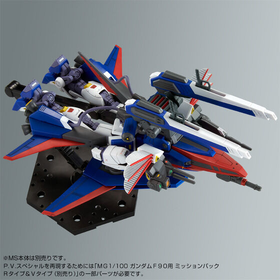 Mobile Suit Gundam F90 MG F90 Gundam F90 Mission Pack P Types 1/100 Scale Exclusive Model Kit Gallery Image 9