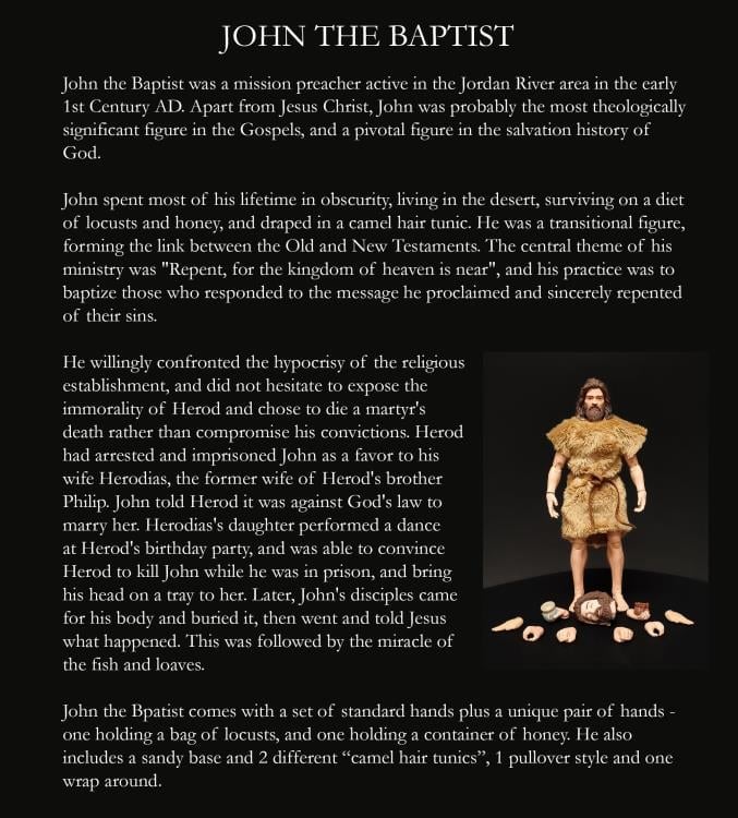 Biblical Adventures John the Baptist 1/12 Scale Figure Gallery Image 4