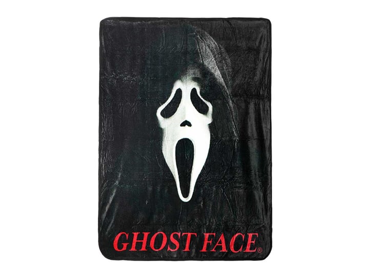 Ghost Face Fleece Throw Blanket Gallery Image 1
