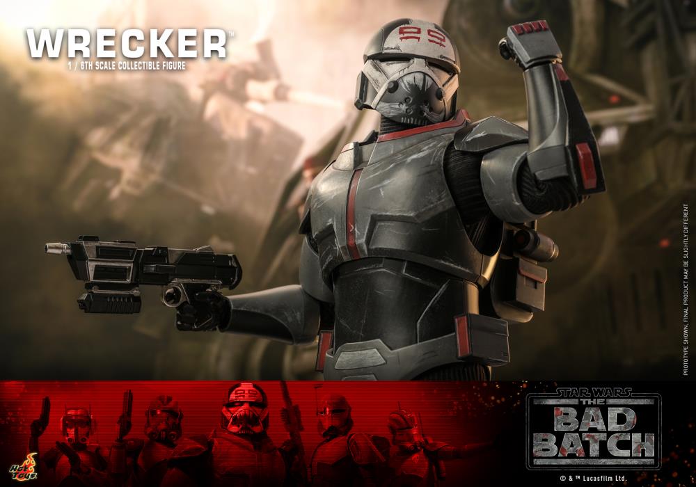 Star Wars: The Bad Batch TMS099 Wrecker 1/6th Scale Collectible Figure Gallery Image 6