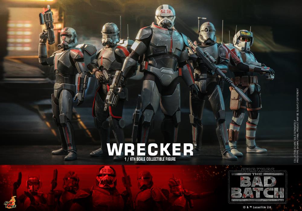 Star Wars: The Bad Batch TMS099 Wrecker 1/6th Scale Collectible Figure Gallery Image 14