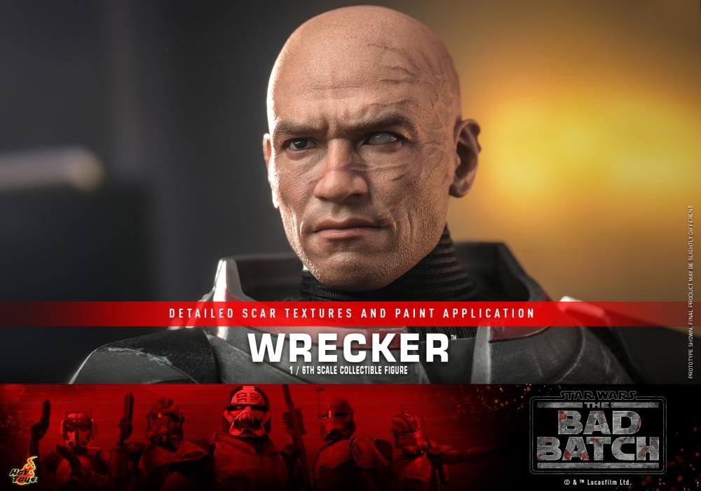 Star Wars: The Bad Batch TMS099 Wrecker 1/6th Scale Collectible Figure Gallery Image 17