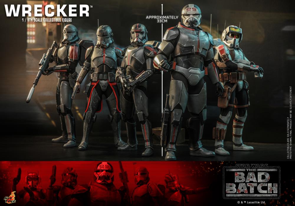 Star Wars: The Bad Batch TMS099 Wrecker 1/6th Scale Collectible Figure Gallery Image 13