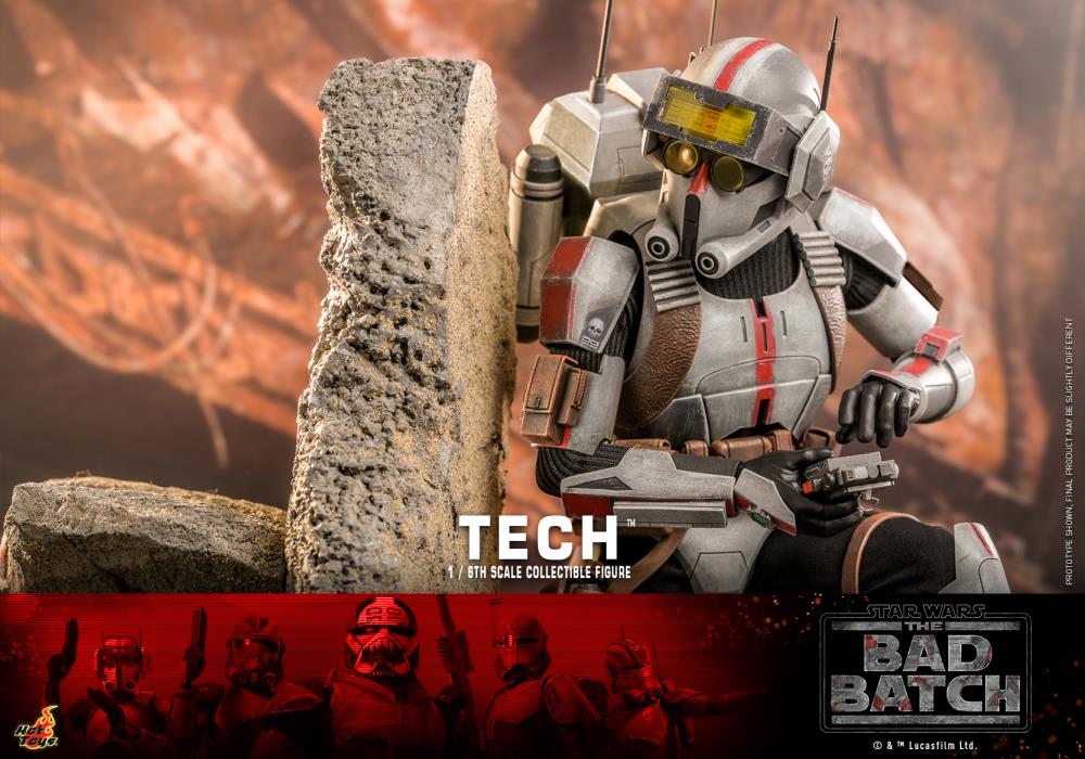 Star Wars: The Bad Batch TMS098 Tech 1/6th Scale Collectible Figure Gallery Image 17