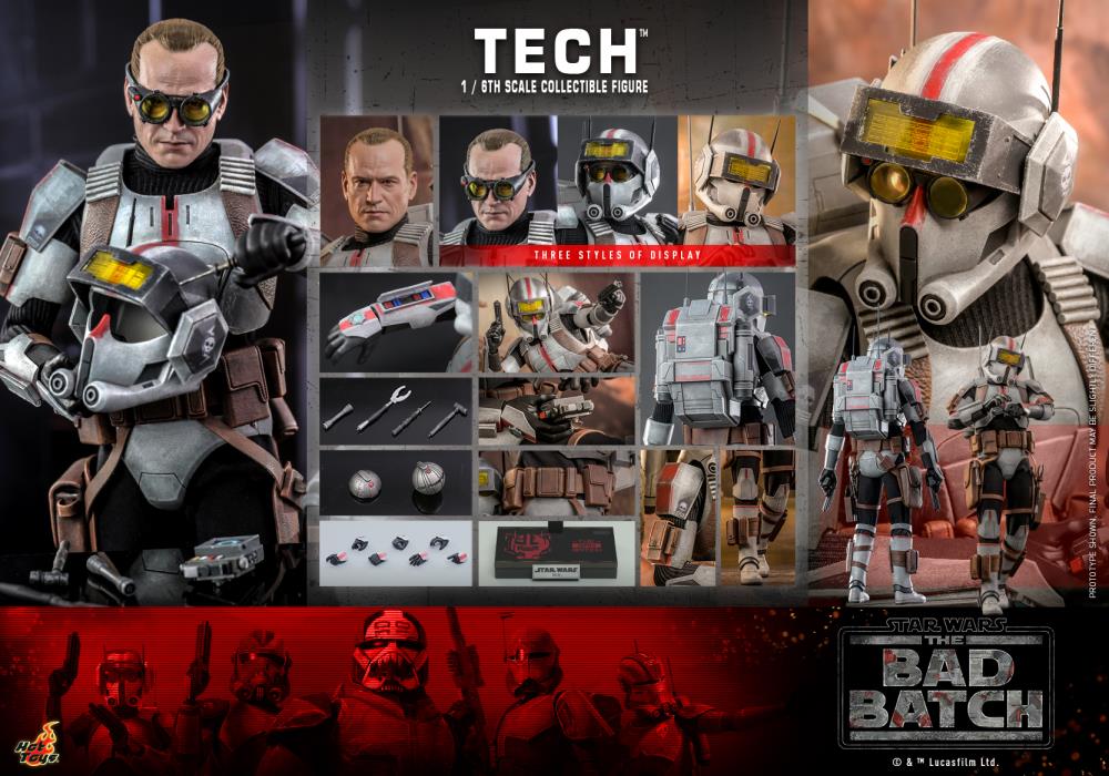 Star Wars: The Bad Batch TMS098 Tech 1/6th Scale Collectible Figure Gallery Image 18