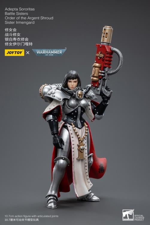 Warhammer 40k Adepta Sororitas Battle Sisters Order of the Argent Shroud Sister Irmengard 1/18 Scale Figure Gallery Image 10