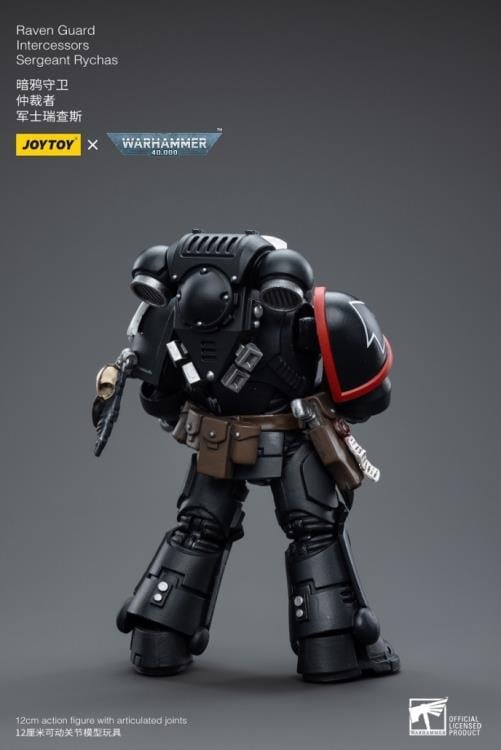 Warhammer 40K Raven Guard Intercessors Sergeant Rychas 1/18 Scale Action Figure Gallery Image 9