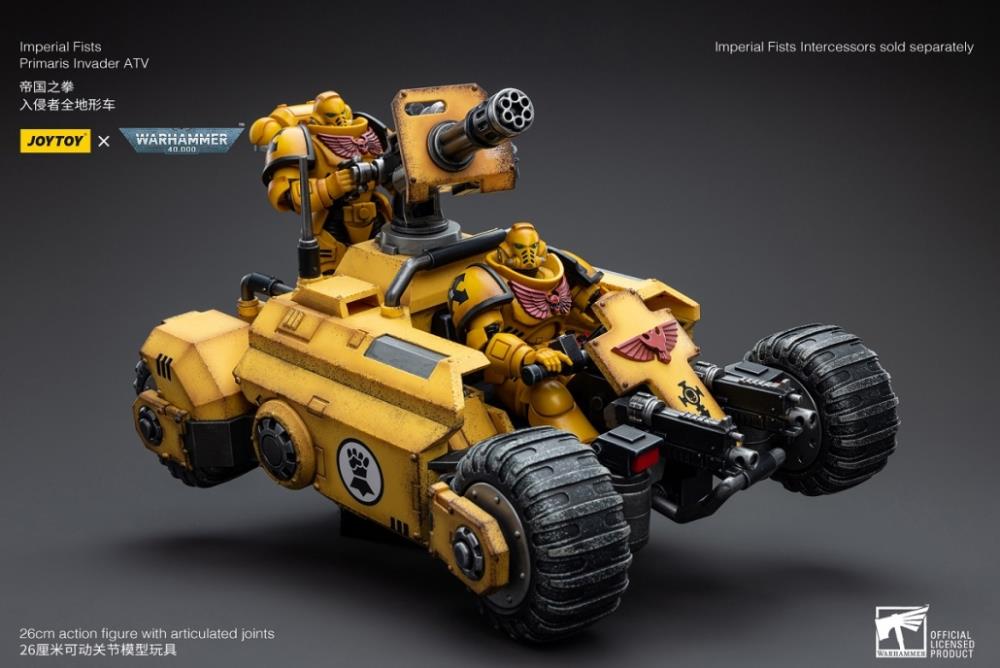 Warhammer 40k Imperial Fists Primaris Invader ATV 1/18 Scale Vehicle Gallery Image 13