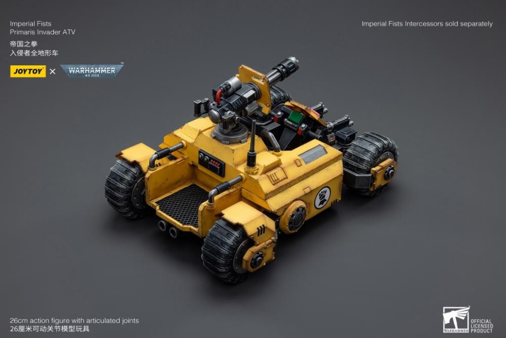 Warhammer 40k Imperial Fists Primaris Invader ATV 1/18 Scale Vehicle Gallery Image 4