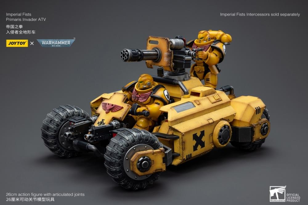 Warhammer 40k Imperial Fists Primaris Invader ATV 1/18 Scale Vehicle Gallery Image 16
