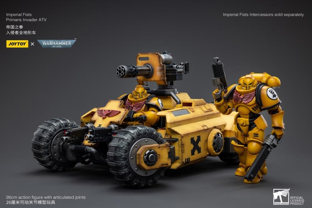 Warhammer 40k Imperial Fists Primaris Invader ATV 1/18 Scale Vehicle Gallery Image 15