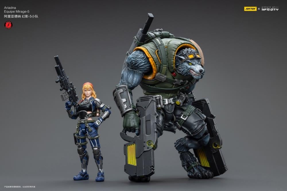 Infinity Ariadna Equipe Mirage-5 Lieutenant Margot Berthier & Sergeant Duroc 1/18 Scale Figure Set Gallery Image 3